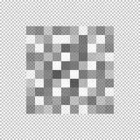 Censor blur effect. Gray checkered pattern. Pixel mosaic texture to hiding text, image or another forbidden or privacy content. vector