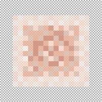 Censorship blur effect pixel texture. Skin tone colored mosaic pattern hiding face, nude body, text or another unwanted, prohibited or privacy content. vector