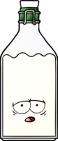 cartoon old milk bottle png