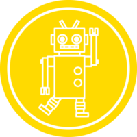 Tanzen Roboter kreisförmig Symbol Symbol png