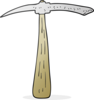 hand drawn cartoon pick axe png