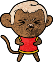 macaco irritado dos desenhos animados png