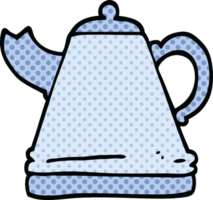 comic book style cartoon kettle png