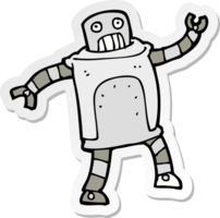sticker van een tekenfilmrobot png