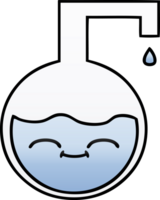 gradient shaded cartoon of a science experiment png