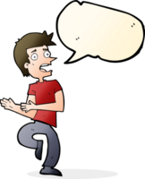 cartoon stressed out man with speech bubble png