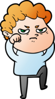 cartoon angry man png