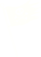 dessin à la craie drapeau pirate png