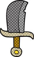 cartoon doodle dagger png