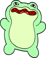 cartoon doodle frog png