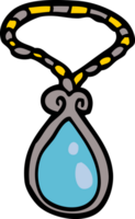 cartoon doodle of a pendant png