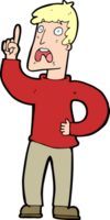 Cartoon-Mann mit Beschwerde png