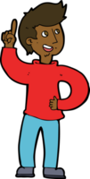 cartoon man with idea png