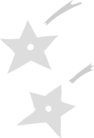 hand drawn cartoon doodle of ninja throwing stars png