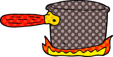 casserole de dessin animé doodle png