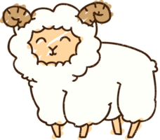 Sheep Chalk Drawing png