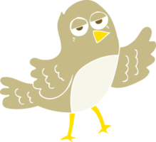 flat color illustration of bird png