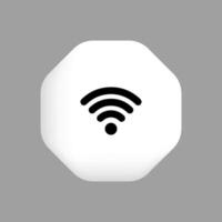 Wifi icono inalámbrico Internet firmar vector