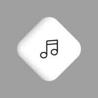 música icono diseño elemento logo modelo vector