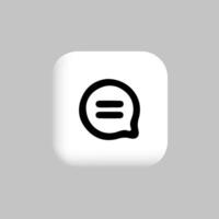 comentario icono, charla mensaje logo, habla burbuja símbolo vector