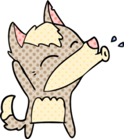 heulender Wolf-Cartoon png