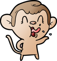 crazy cartoon monkey png