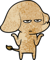 annoyed cartoon elephant png