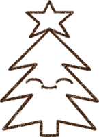 Christmas Tree Charcoal Drawing png