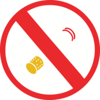 flat color retro cartoon of a no smoking allowed sign png