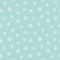 Winter seamless pattern with snowflakes falling, with changeable background color. flat illustration vector