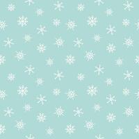 Winter seamless pattern with snowflakes falling, with changeable background color. flat illustration vector