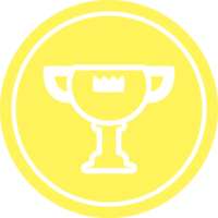 trofén tilldela cirkulär ikon symbol png