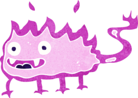 cartoon little fire demon png