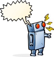 cartoon robot with speech bubble png