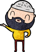 homme barbu de dessin animé png