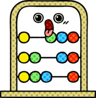 comic book style cartoon of a abacus png
