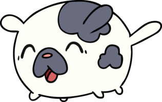 dessin animé illustration kawaii mignonne pièce chien png