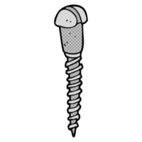 hand drawn cartoon screw png