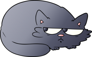 cartoon suspicious cat png