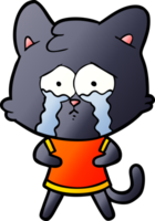 cartoon crying cat png