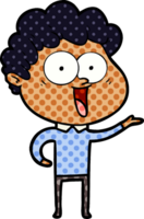 excited man cartoon png