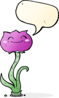 cartoon flower with speech bubble png