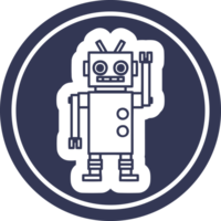 dans robot cirkulär ikon symbol png