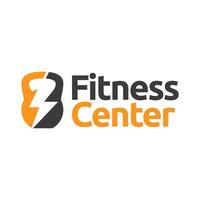 Fitness club logo with kettlebell on white, illustration template vector