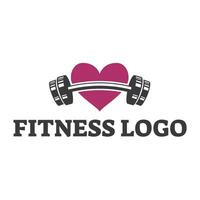 Fitness club logo with kettlebell on white, illustration template vector