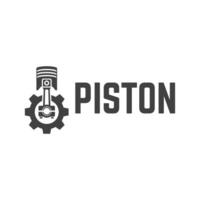 Automotive piston workshop logo design modern badge style custom car service engine tune up logo. vector