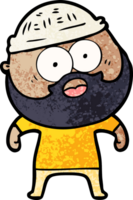 hombre barbudo de dibujos animados png