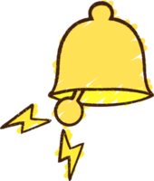 dessin à la craie de cloche png