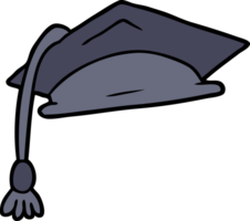 chapeau de diplômé de dessin animé png