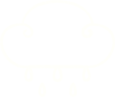 dessin à la craie de nuage de pluie png